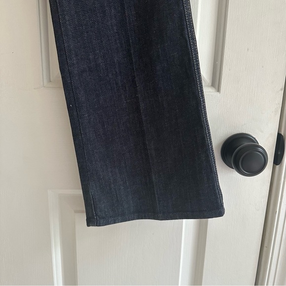 7 For All Mankind Women Jeans “A” Pocket Flare Leg Size 30 Low Rise Dark Wash - Picture 6 of 8